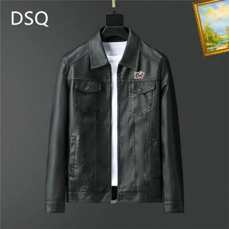 dsquared veste manches longues pour homme s_126b052:Dsquared2 veste cuir homme